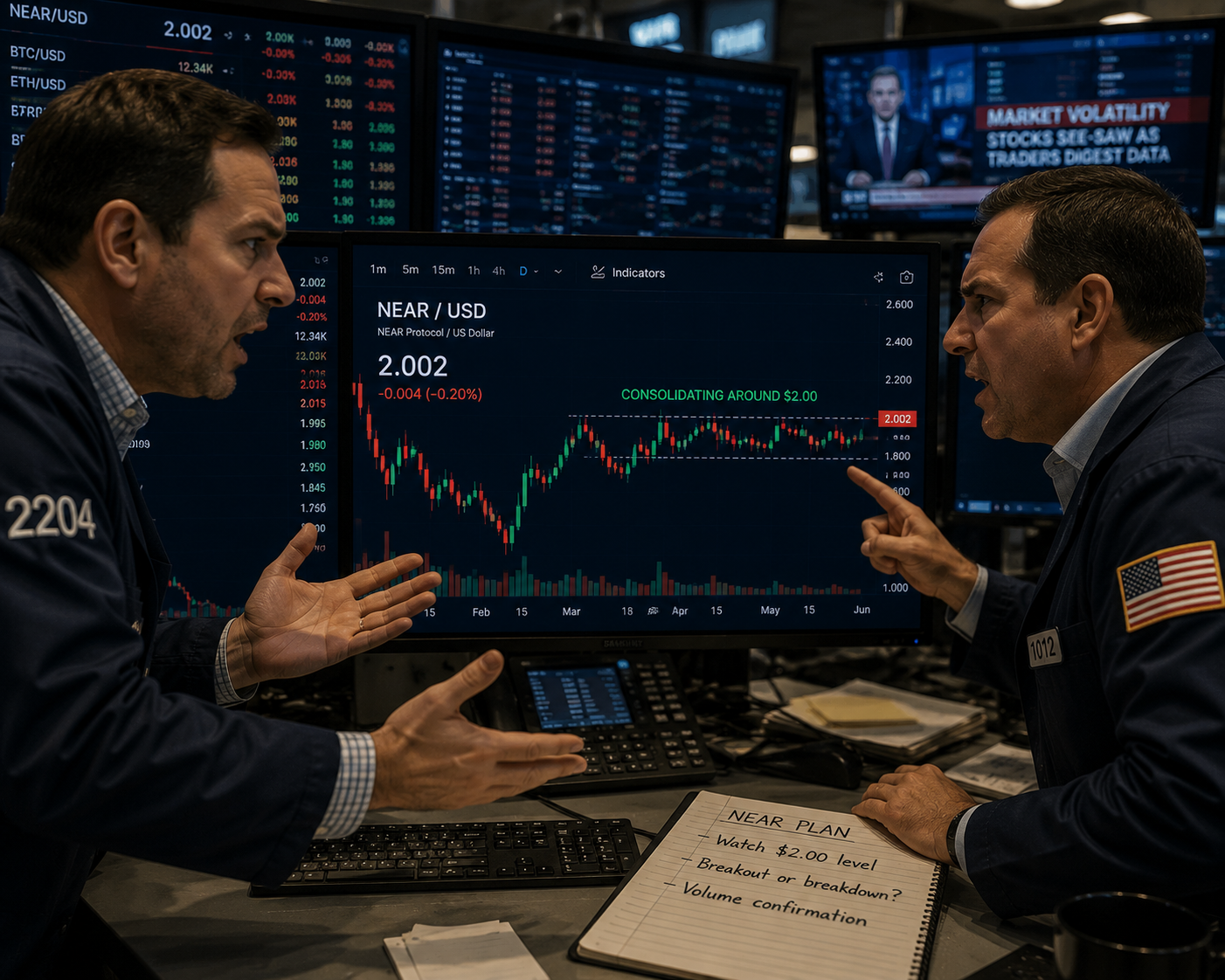 NEAR bulls defend $1.97, but fading leverage puts the rebound at risk