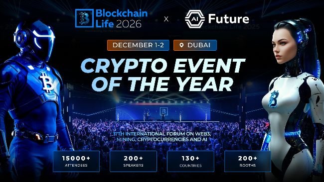 Join Blockchain Life in Dubai on December 1–2, 2026!