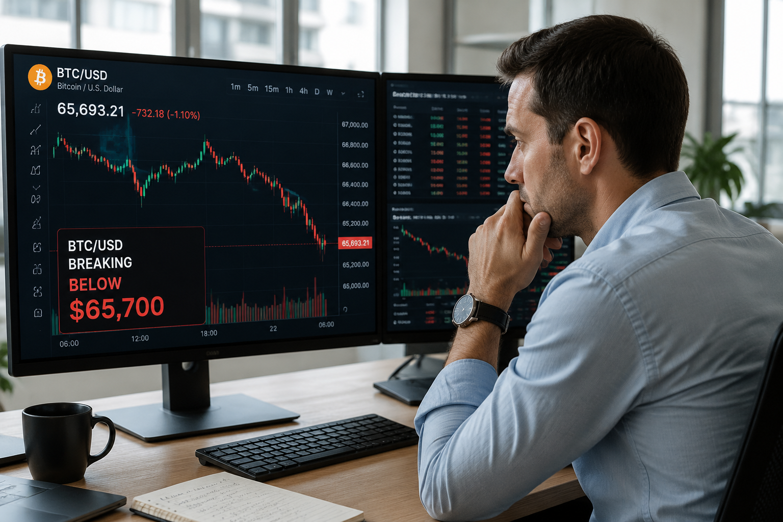 Bitcoin price slips below $65,800: is a deeper correction now coming?