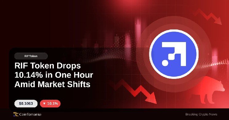 RIF Token Drops 10.14% in One Hour Amid Market Shifts