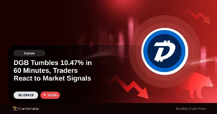 DGB Tumbles 10.47% in 60 Minutes, Traders React to Market Signals