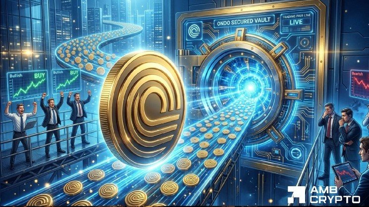 8.1M ONDO crypto sent to Coinbase in 24 hours: $0.4236 holds the key to a breakout