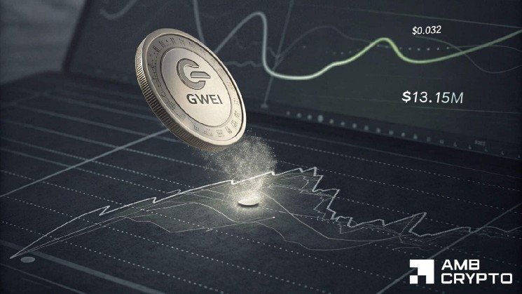 ETHGas stages 12% comeback as volume explodes 218% – Can GWEI clear $0.032?