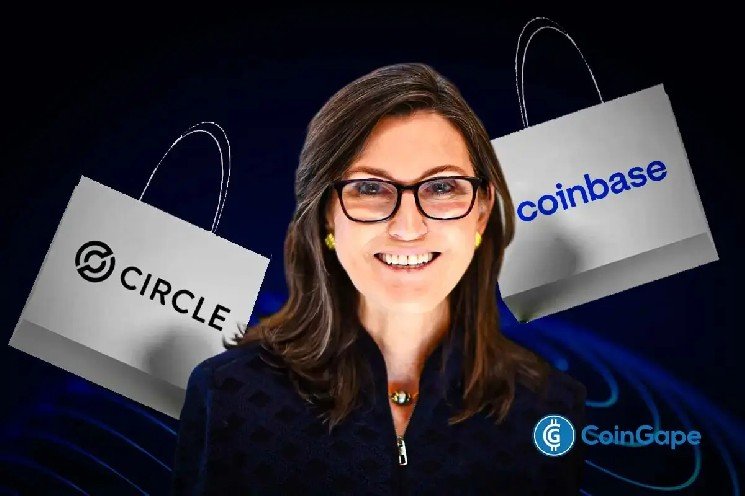 Cathie Wood’s ARK Buys More Coinbase, Circle Stock As CLARITY Act Vote Looms