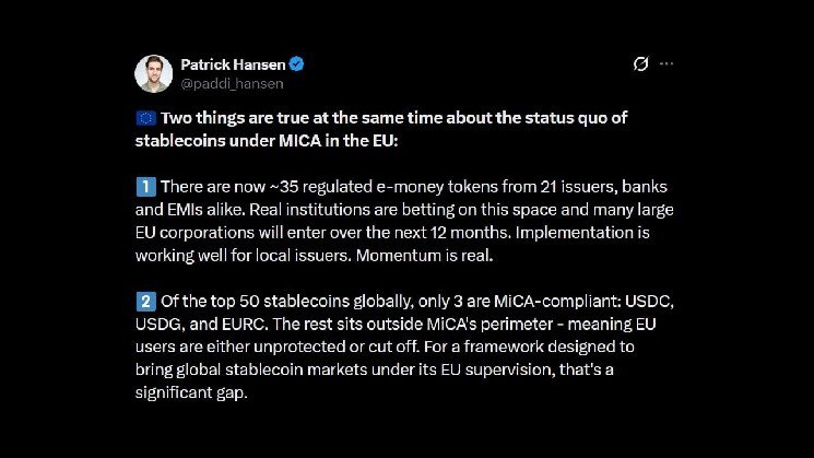 Circle Warns MiCA Rules Cut off EU Users From Top Stablecoins