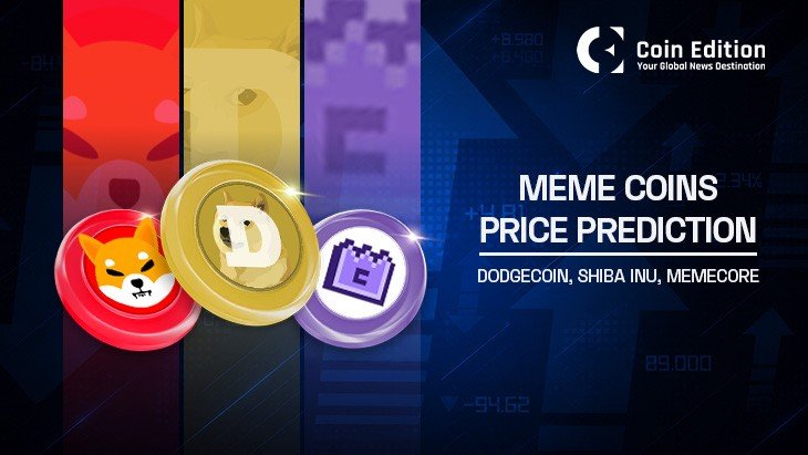 Meme Coins Price Prediction: Dogecoin (DOGE), Shiba Inu (SHIB), MemeCore (M)
