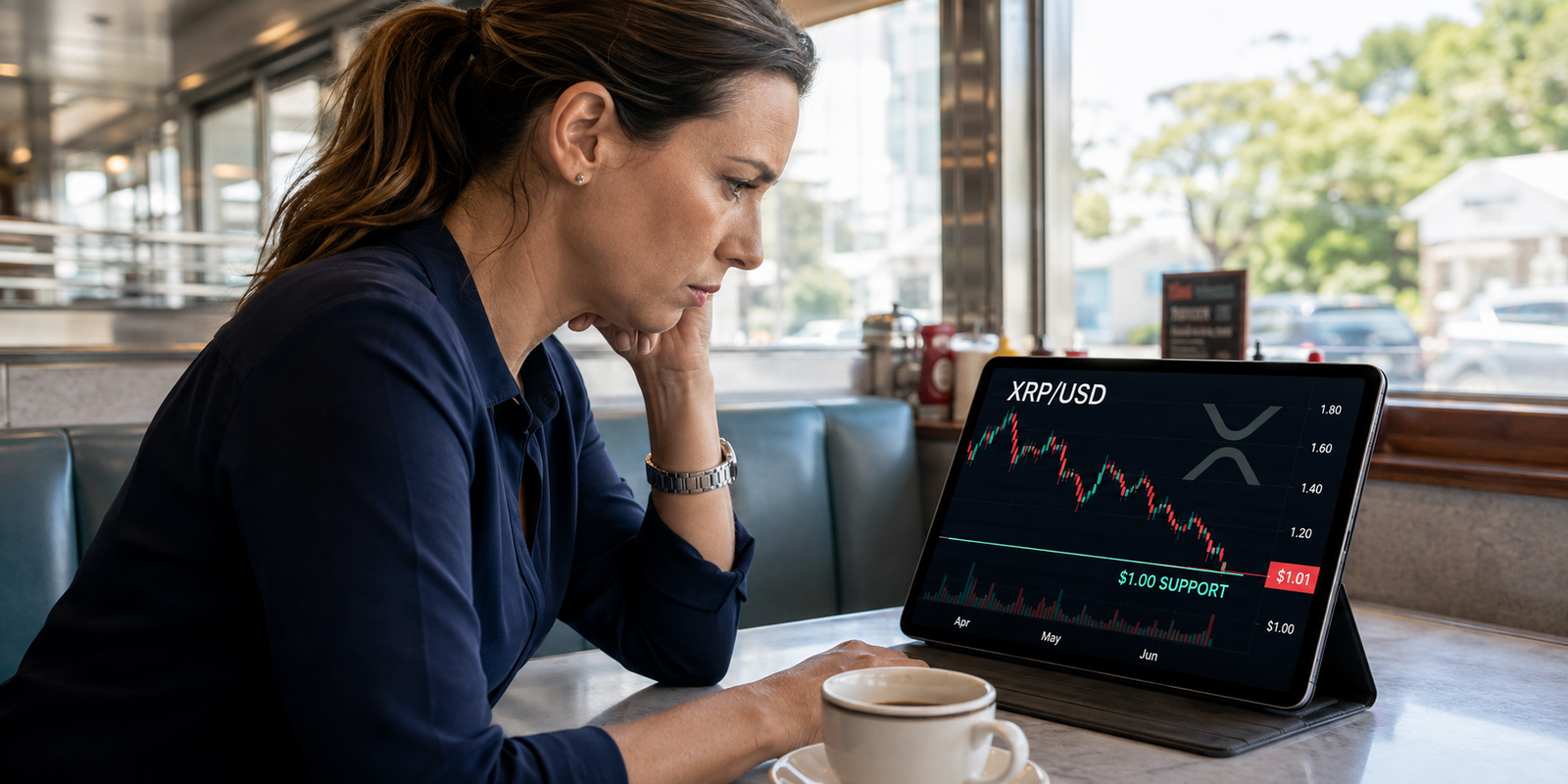 XRP is hanging near $1: why traders are bracing for another sharp drop