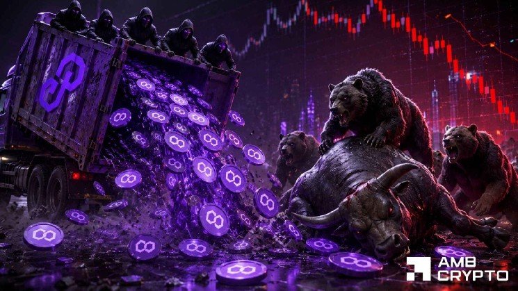 Polygon-linked wallets dump 18M POL as exchange supply surges: $0.70 support in play