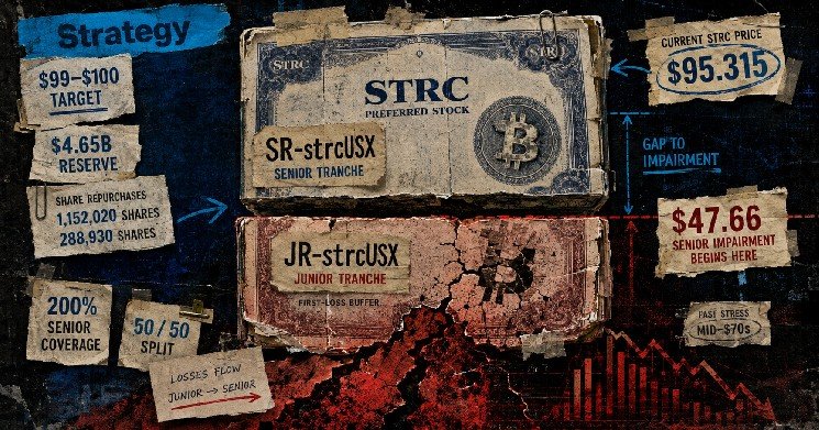 Strategy sold $100M to defend STRC’s $100 stock price as DeFi packages the risk into a 7% ‘safer’ trade