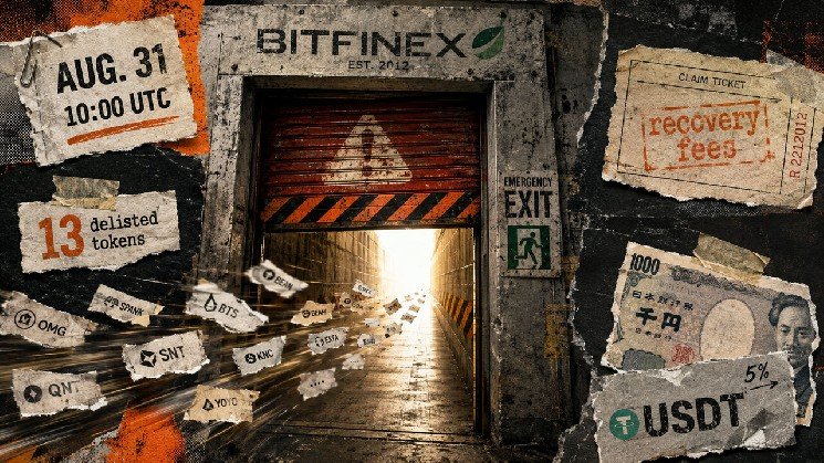 Bitfinex gives users 14 days to withdraw 13 delisted tokens or face fees and uncertain recovery