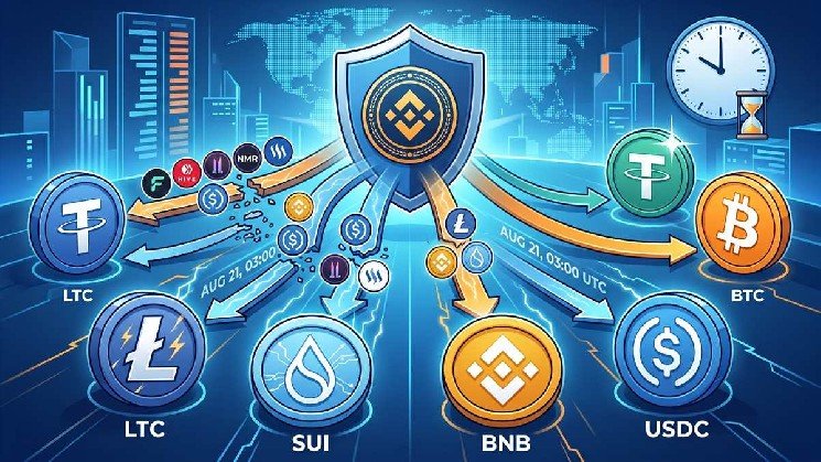 Binance Announces 7 Spot Trading Pair Delistings, Including LTC and SUI