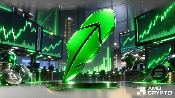 HOOD stock surges 14% as crypto and prediction markets take centre stage