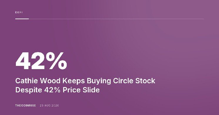 Cathie Wood Keeps Buying Circle Stock Despite 42% Price Slide