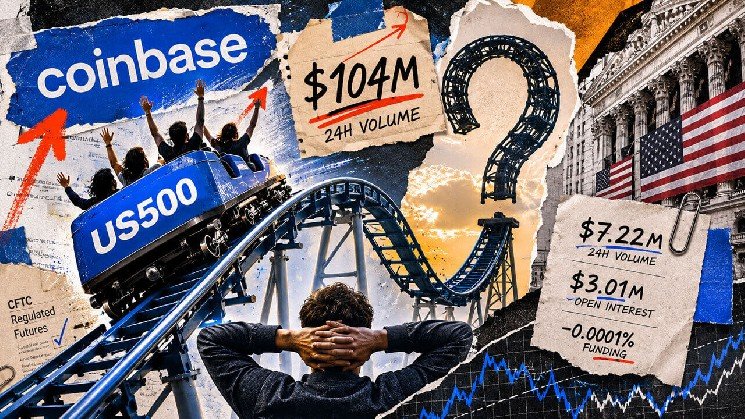 Coinbase’s $104M US500 trading spike hits an early reality check