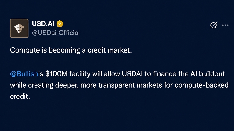 Bullish Makes $100M AI Credit Bet With GPUs Serving as Collateral