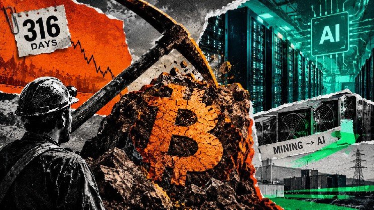 Bitcoin’s 316-day hashrate drought shows why AI could make this mining downturn harder to reverse