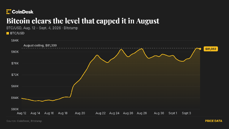 Bitcoin clears $81,000 as privacy coins lead a broad crypto rally