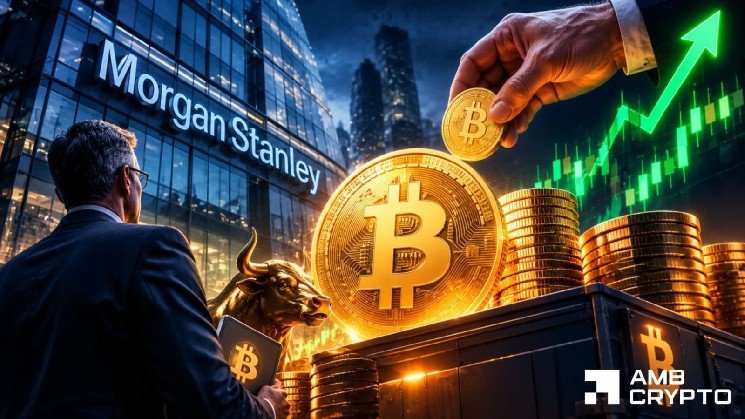Bitcoin: Morgan Stanley adds over $7M, but BTC closes lower again