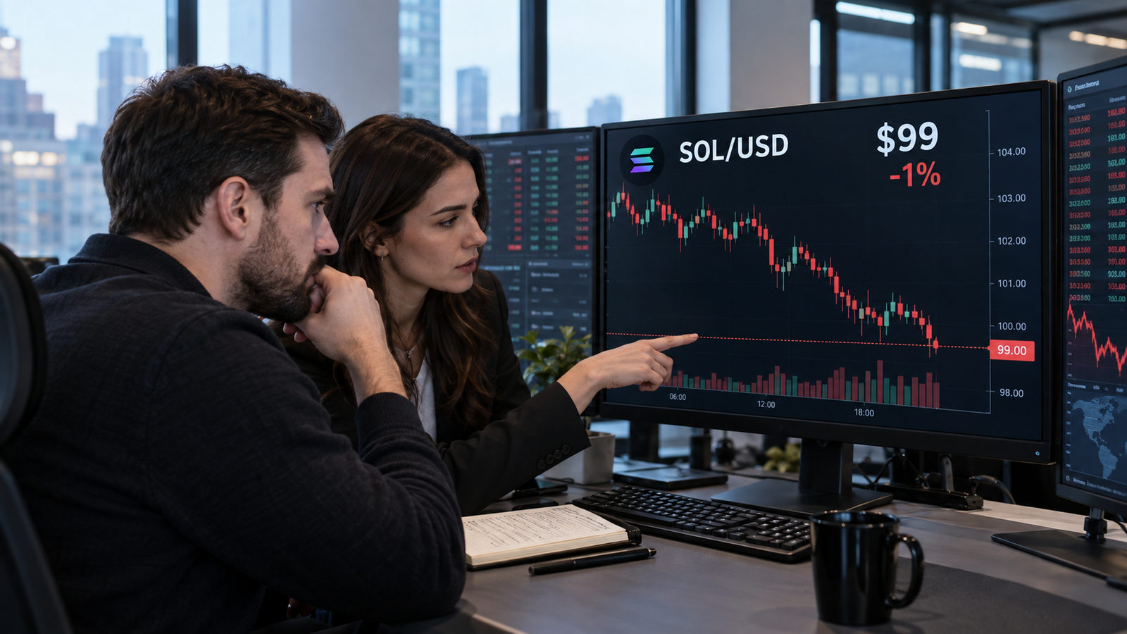 Solana slips as Fed hike bets rise: could $90 become the next battleground?