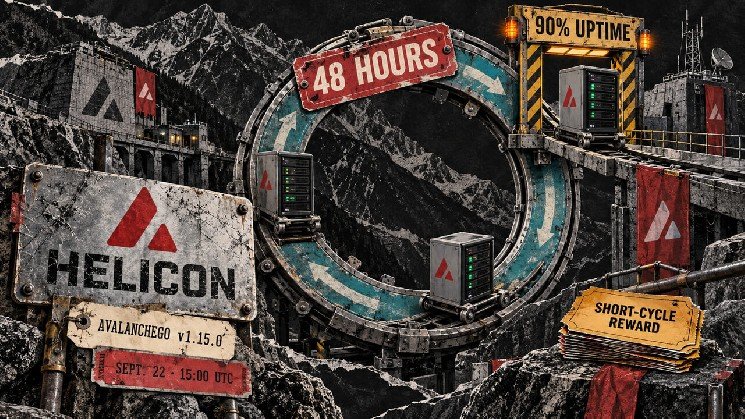 Avalanche’s Helicon upgrade cuts validator lockups from 14 days to 48 hours