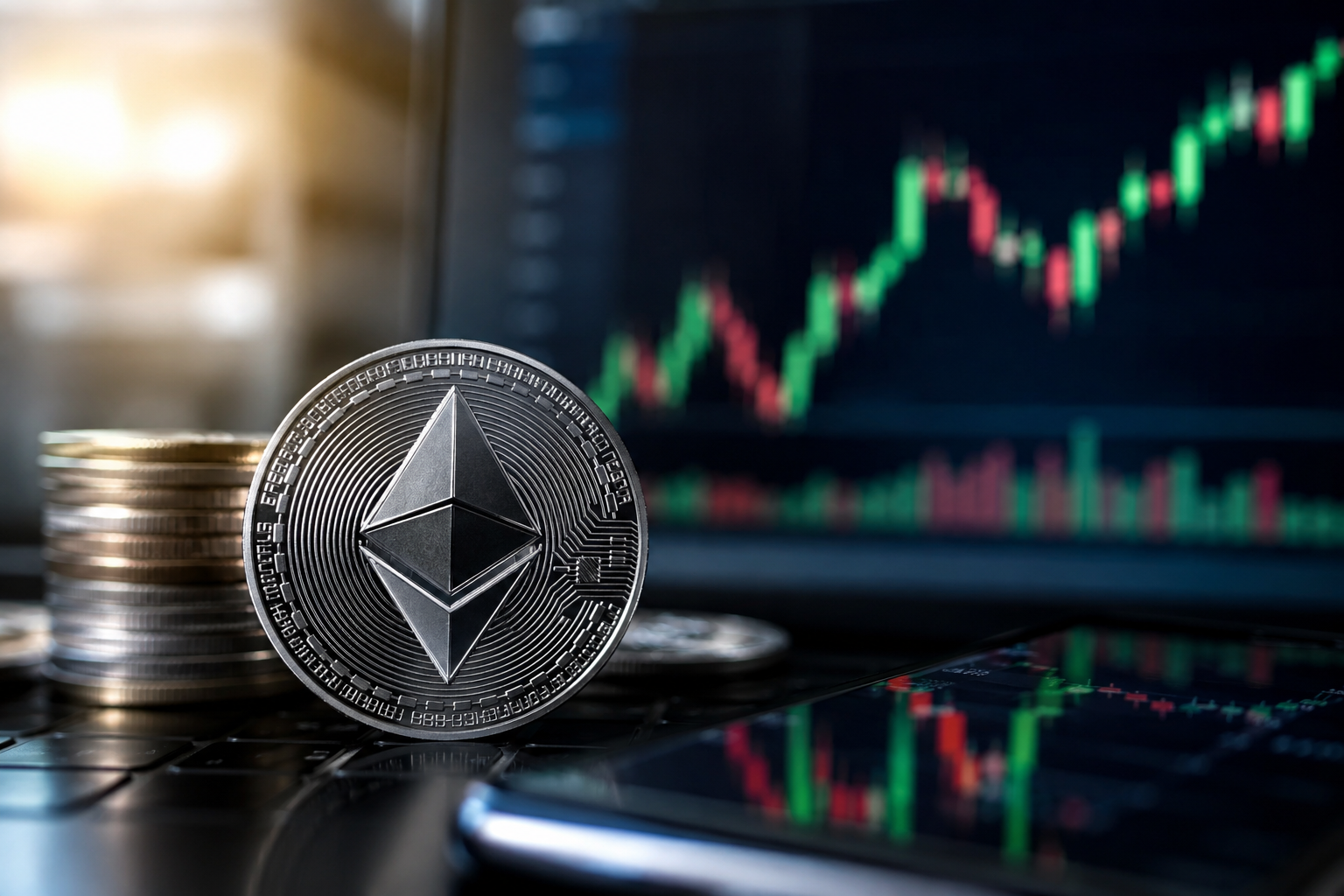 Ethereum holds $2,400 while one buyer quietly approaches a 5% stake
