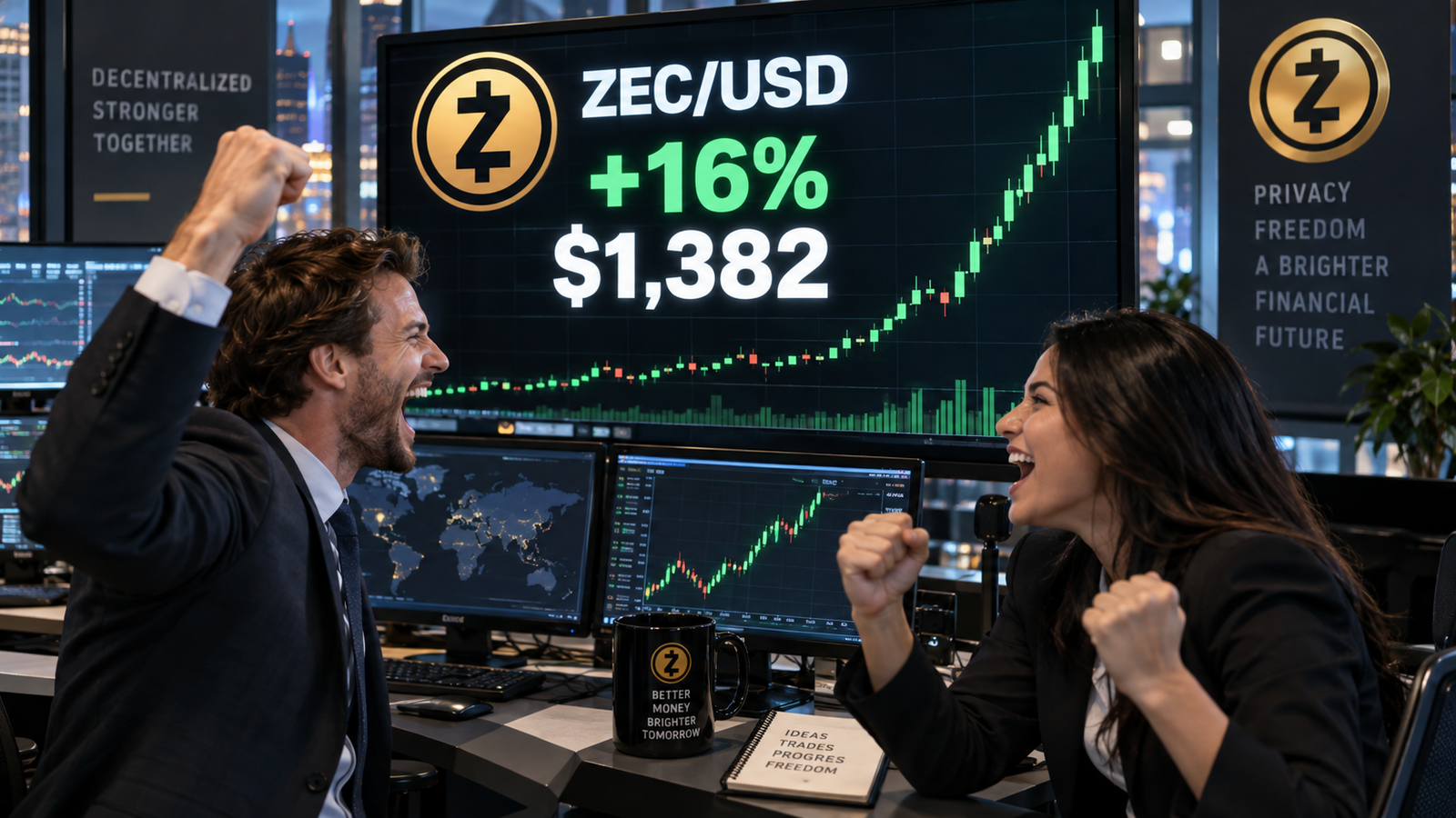 Why is Zcash rallying 16% as the crypto market sells off: can ZEC hit $1,750?