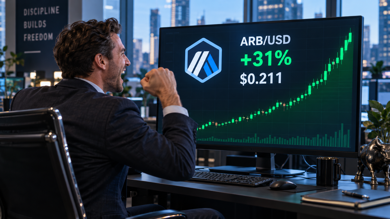 Arbitrum price surges 31% as tokenized funds approach $1B mark